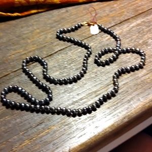 New Peacock Blue pearl Necklace